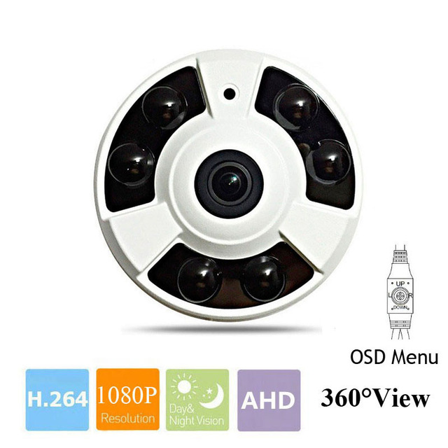 360 Degree View CCTV AHD Camera Fisheye Lens
