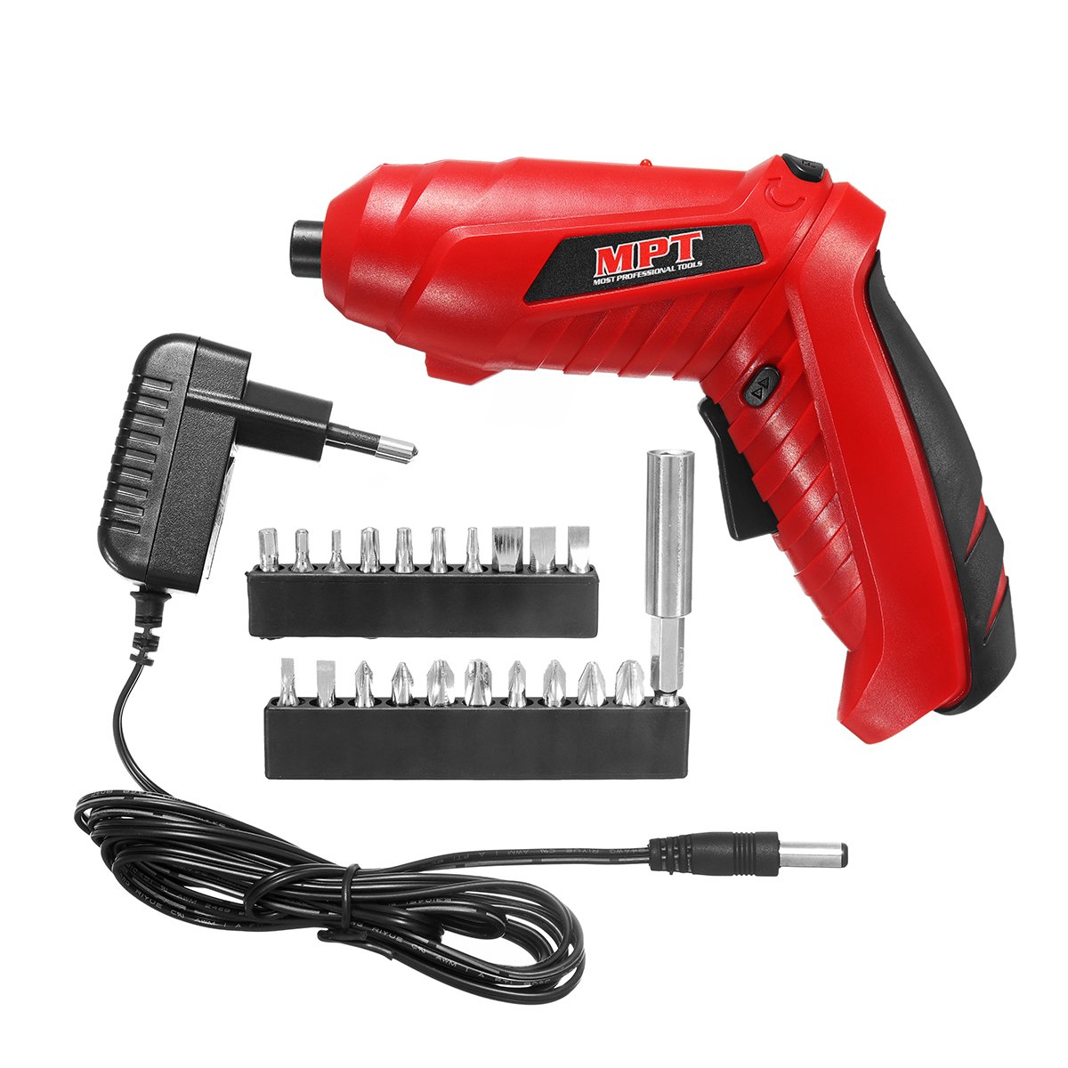 MPT Cordless Drill Driver Screwdriver 1/4" Hex with Battery & Charger